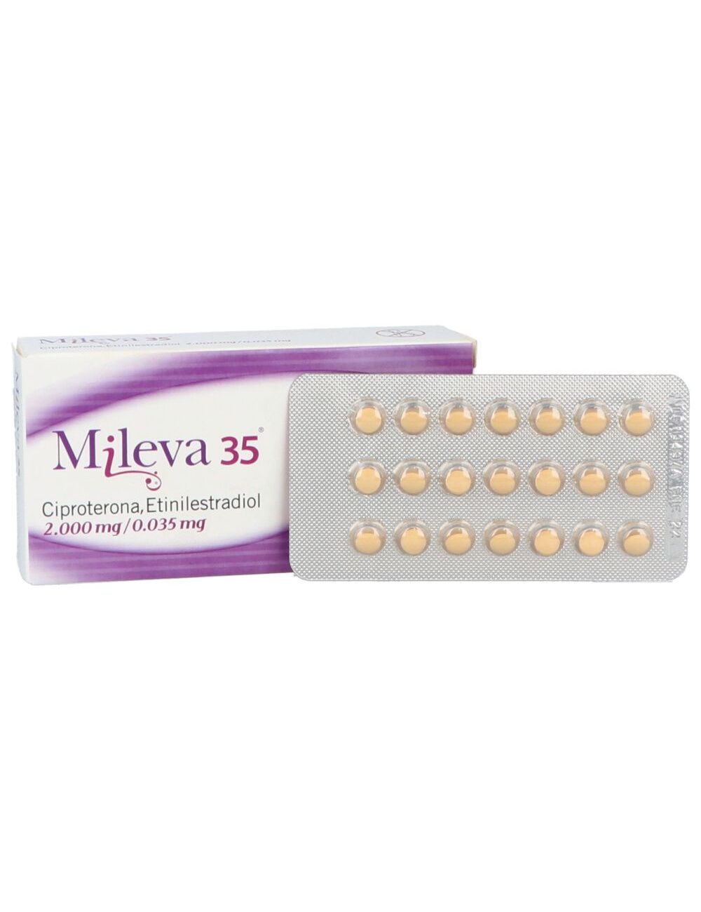 Mileva 35 2.0 / 0.035 mg Caja Con 21 Comprimido Mileva 35 2.0 / 0.035 mg Caja Con 21 Comprimido