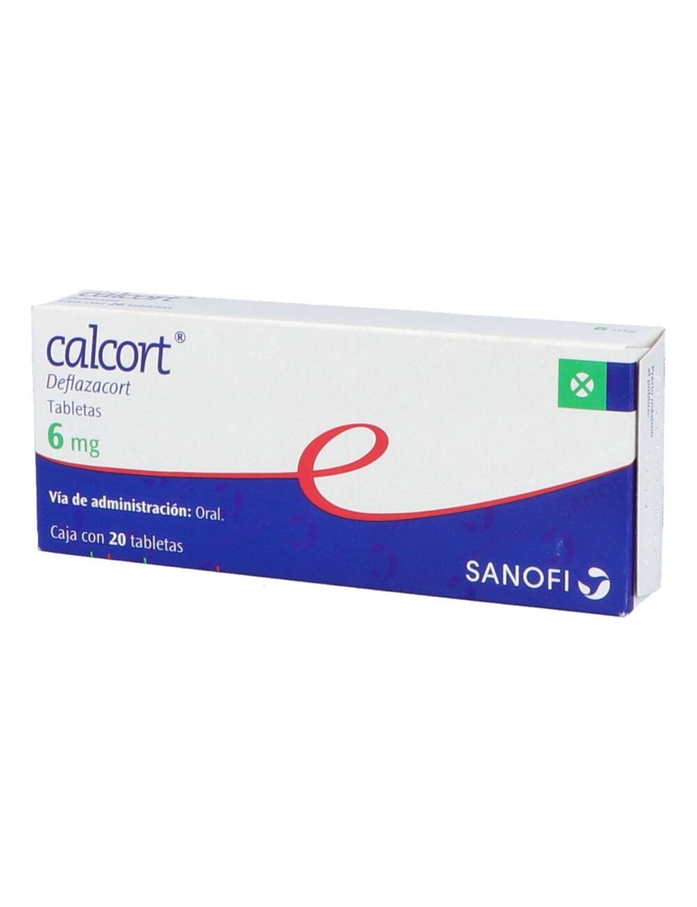 Calcort 6 mg Caja Con 20 Tabletas Calcort 6 mg Caja Con 20 Tabletas