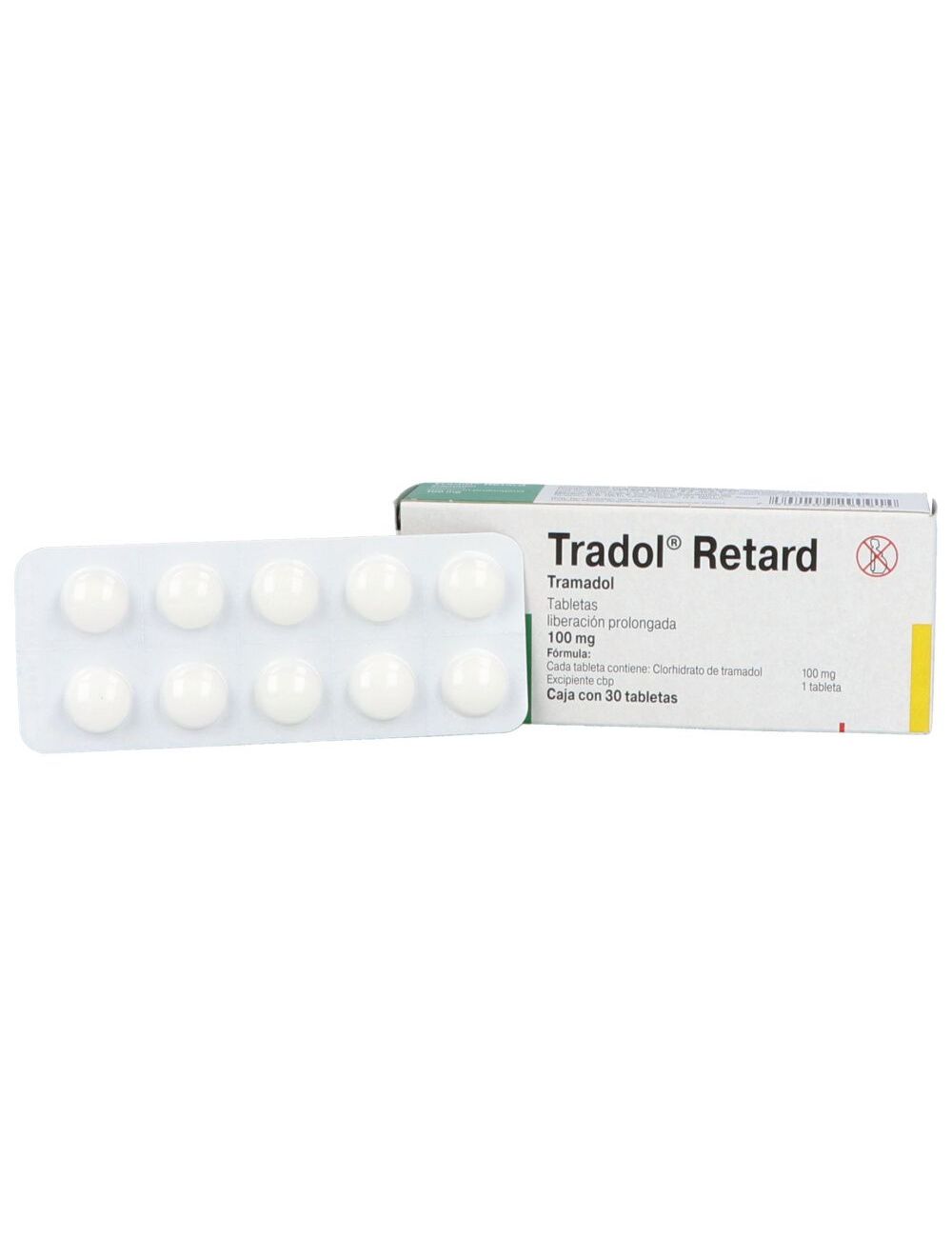 Tradol Retard 100 mg Caja con 30 Tabletas Tradol Retard 100 mg Caja con 30 Tabletas