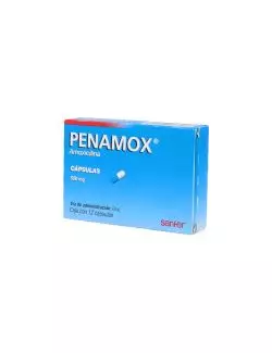 Penamox 500 mg Caja Con 12 Cápsulas -RX2