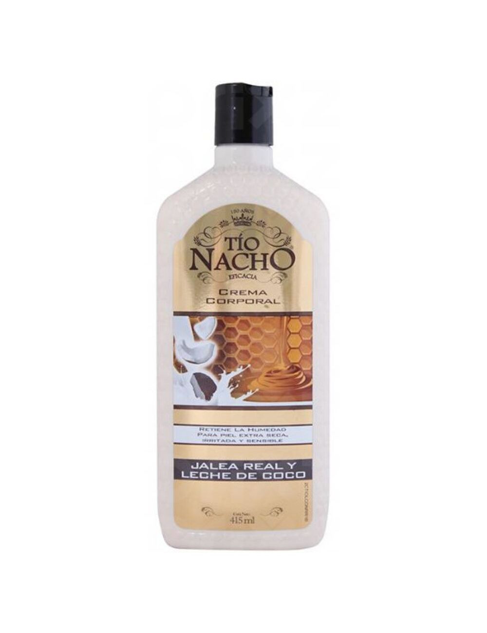 CREMA TIO NACHO JALEA REAL CON  LECHE DE COCO FRASCO CON 415 ML