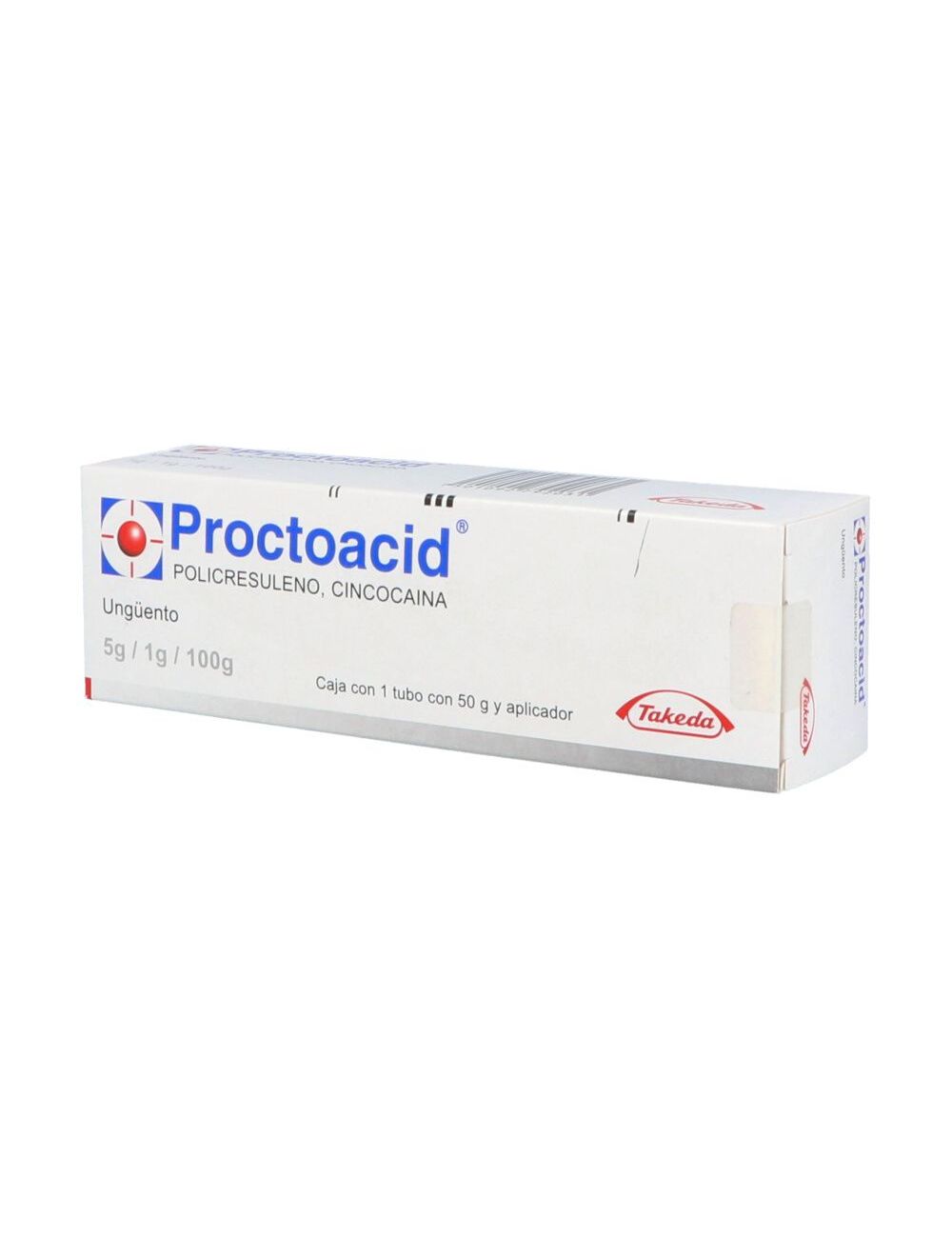 Proctoacid Ungüento 5 g / 1 g / 100 g Caja Con Tubo Con 50 g Proctoacid Ungüento 5 g / 1 g / 100 g Caja Con Tubo Con 50 g