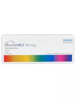 Minirin® MELT 60 mcg (Desmopresina) - Caja con 30 Tabletas - Ferring