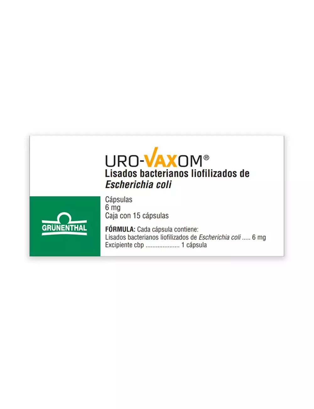 Uro Vaxom 6mg Caja Con 15 Cápsulas