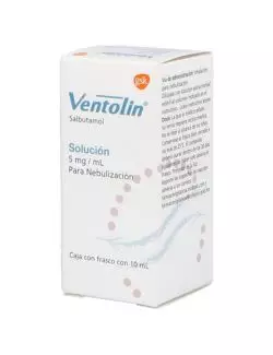 Ventolin Solución 5mg/mL Caja Con Frasco Con 10mL