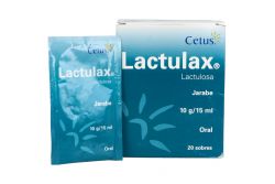 Lactulax Jarabe 10 g / 15 mL Caja Con 20 Sobres Con 15 mL
