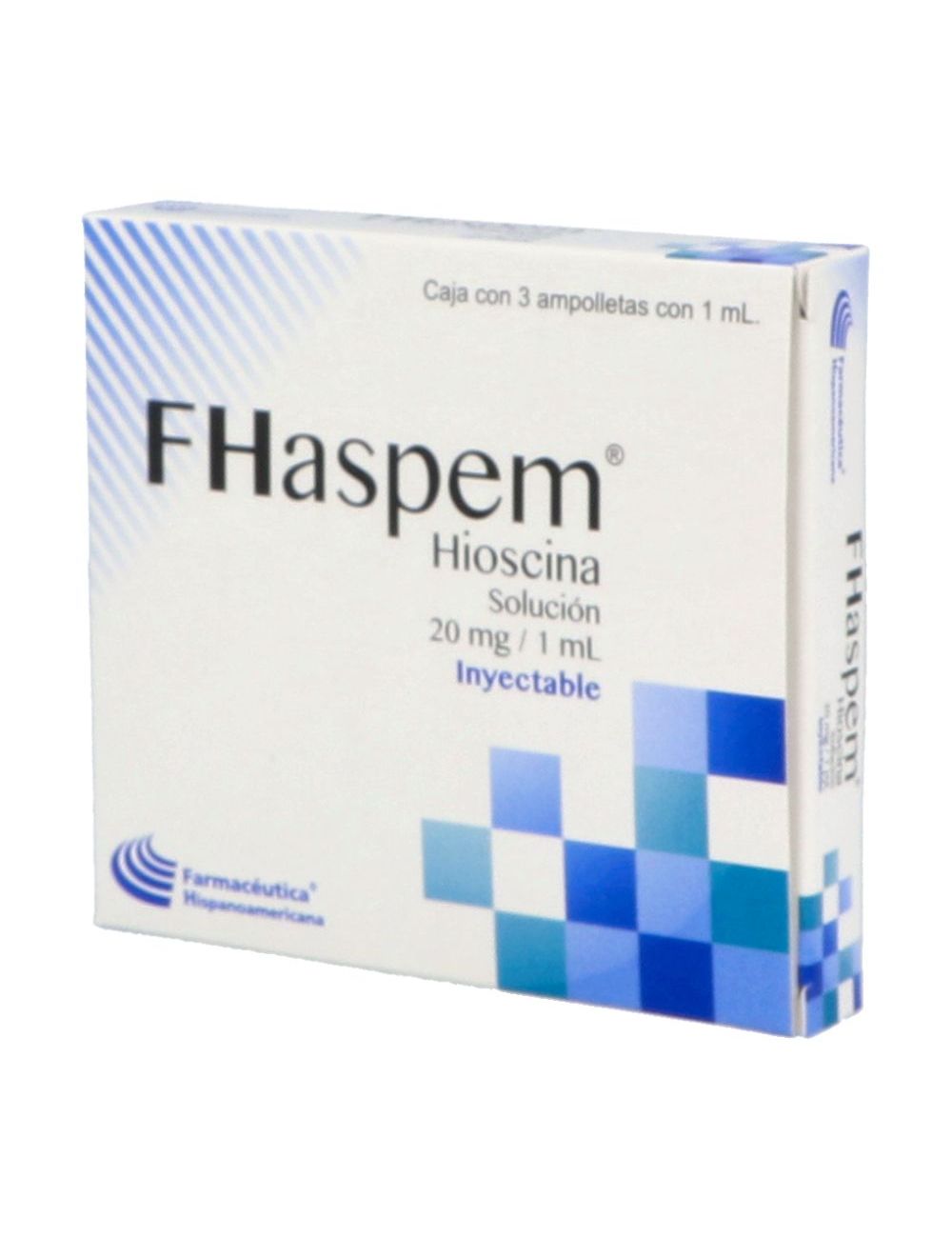 Fhaspem Solución 20 mg/1 mL Caja Con 3 Ampolletas Fhaspem Solución 20 mg/1 mL Caja Con 3 Ampolletas