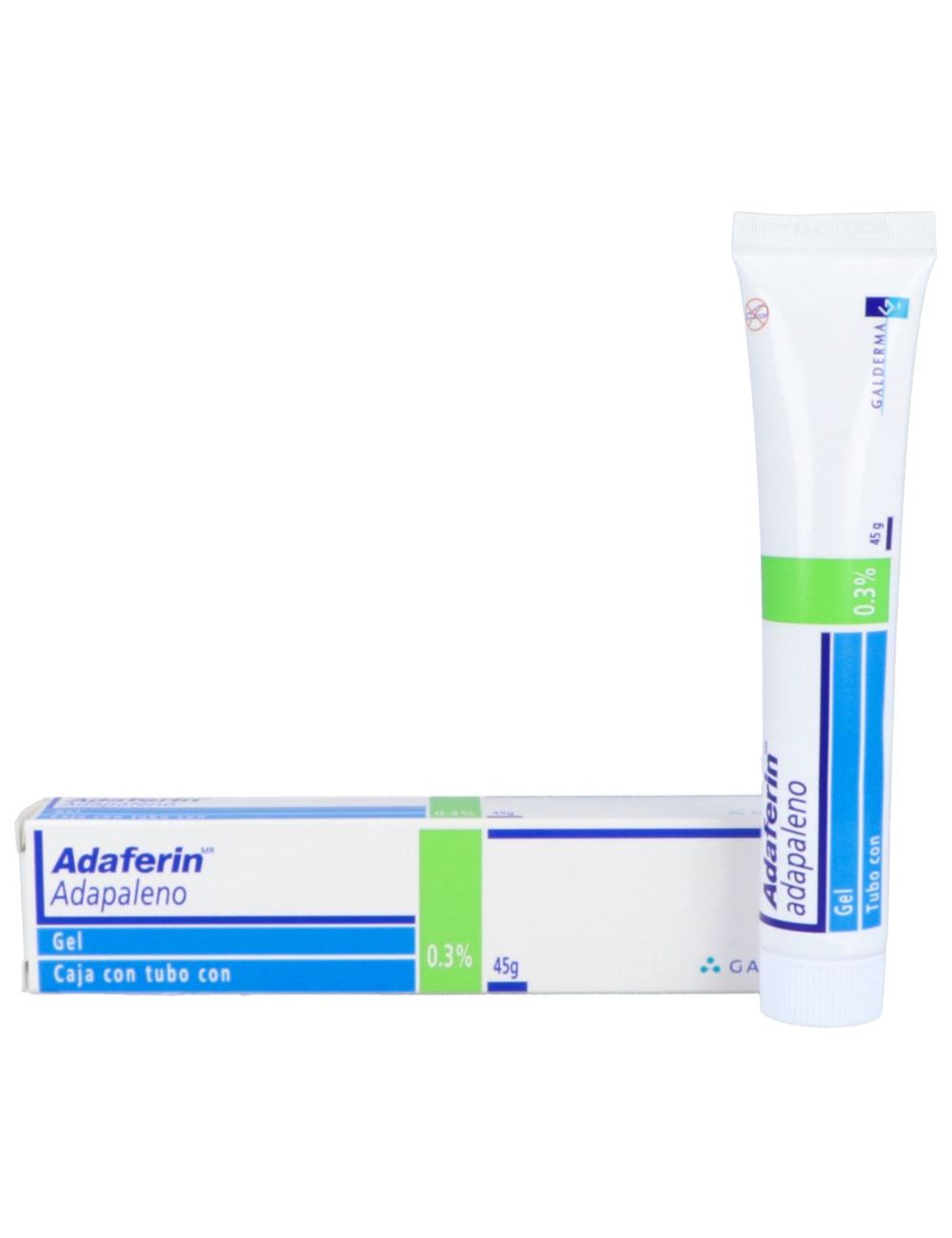 Adaferin Gel 0.3% Caja con 45 g. Adaferin Gel 0.3% Caja con 45 g.