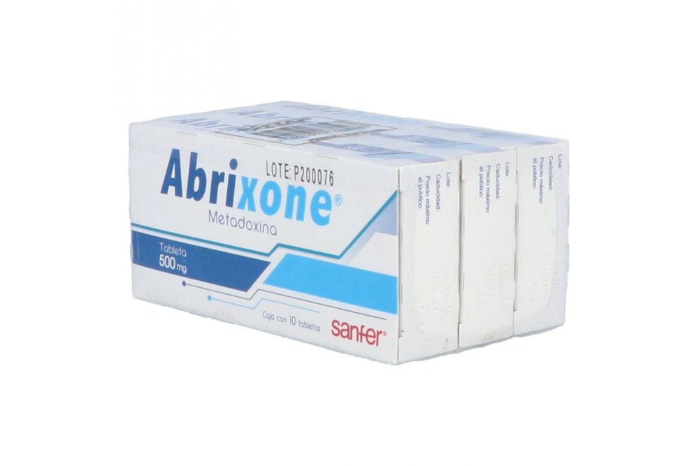 Abrixone 500 mg Caja con 10 Tabletas (3 Pack)