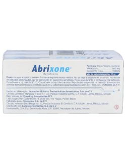 Abrixone 500 mg Caja con 10 Tabletas (3 Pack)