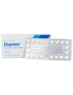 Diamin® 10 mg - 20 Tabletas | Alfa-Dihidroergocriptina | Grossman