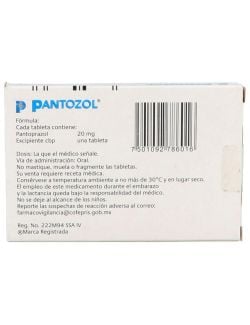 Pantozol 20 mg Caja Con 7 Tabletas