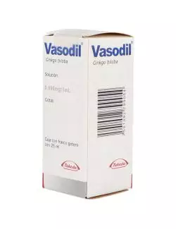 Vasodil Solución Caja Con Frasco Gotero Con 25 mL