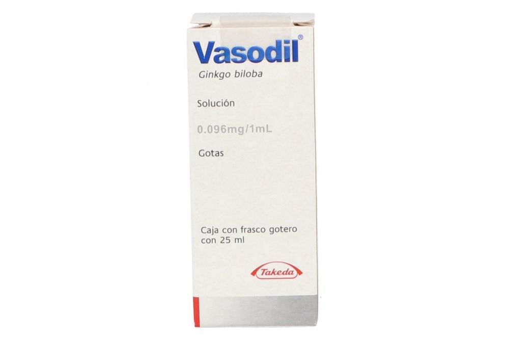 Vasodil Solución Caja Con Frasco Gotero Con 25 mL
