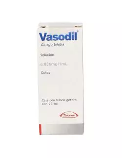 Vasodil Solución Caja Con Frasco Gotero Con 25 mL