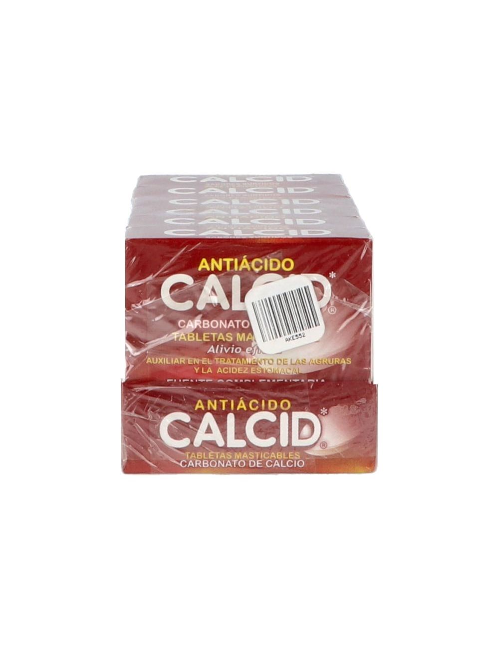 Calcid Antiácido Con 6 Cajas De 3 Rollos Con Tabletas Masticables Calcid Antiácido Con 6 Cajas De 3 Rollos Con Tabletas Masticables