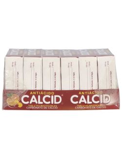 Calcid Antiácido Con 6 Cajas De 3 Rollos Tabletas Masticables