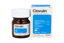 Clavulin 500 mg / 125 mg Caja Con Frasco Con 15 Tabletas - RX2