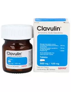 Clavulin 500 mg / 125 mg Caja Con Frasco Con 15 Tabletas - RX2