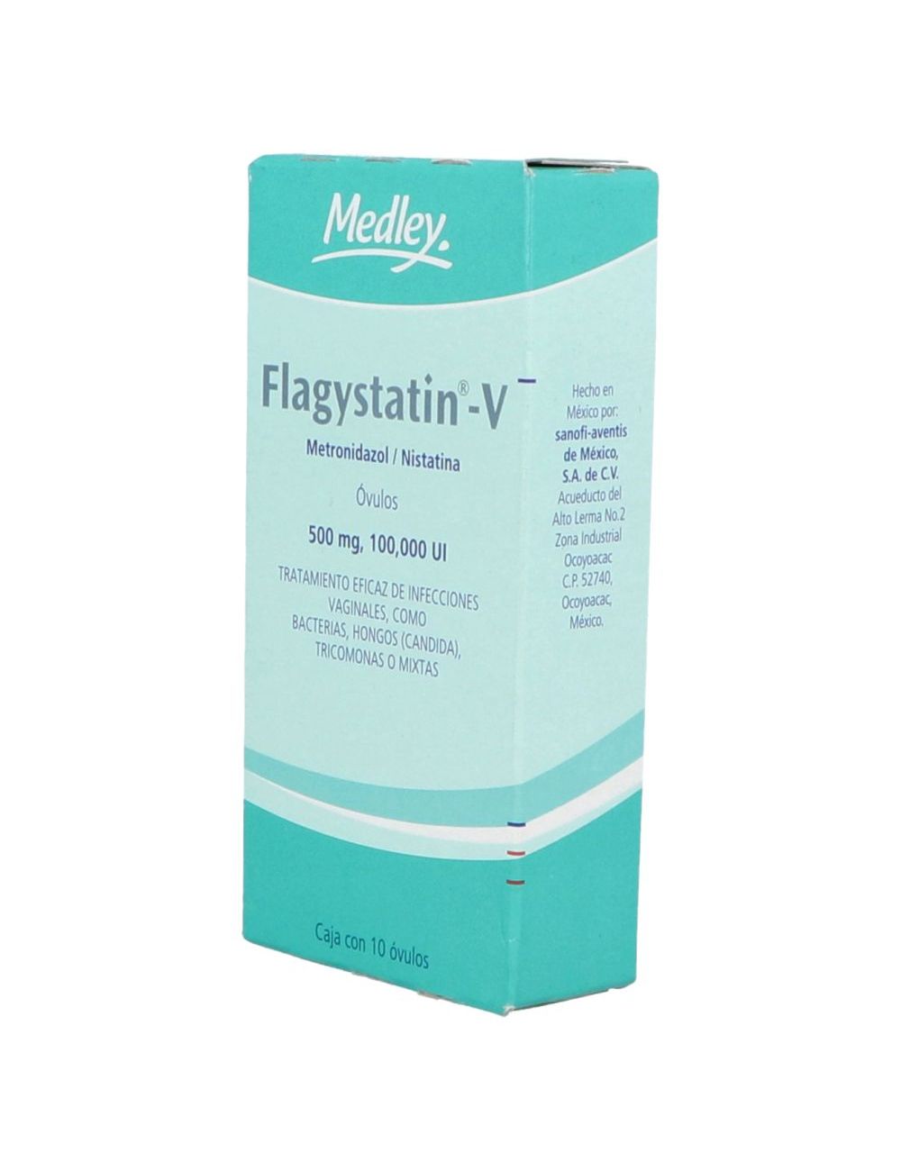 Flagystatin V 500 mg / 100,000 UI Caja Con 10 Óvulos Flagystatin V 500 mg / 100,000 UI Caja Con 10 Óvulos