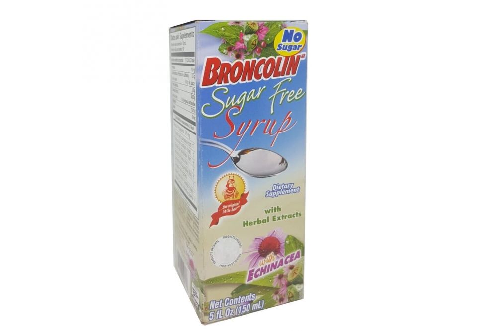 Broncolin Sugar Free Jarabe Equinacea Caja Con Frasco Con 150 mL