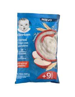 Gerber Cereal de Trigo Con Manzana 3Era Etapa Bolsa Con 300 g