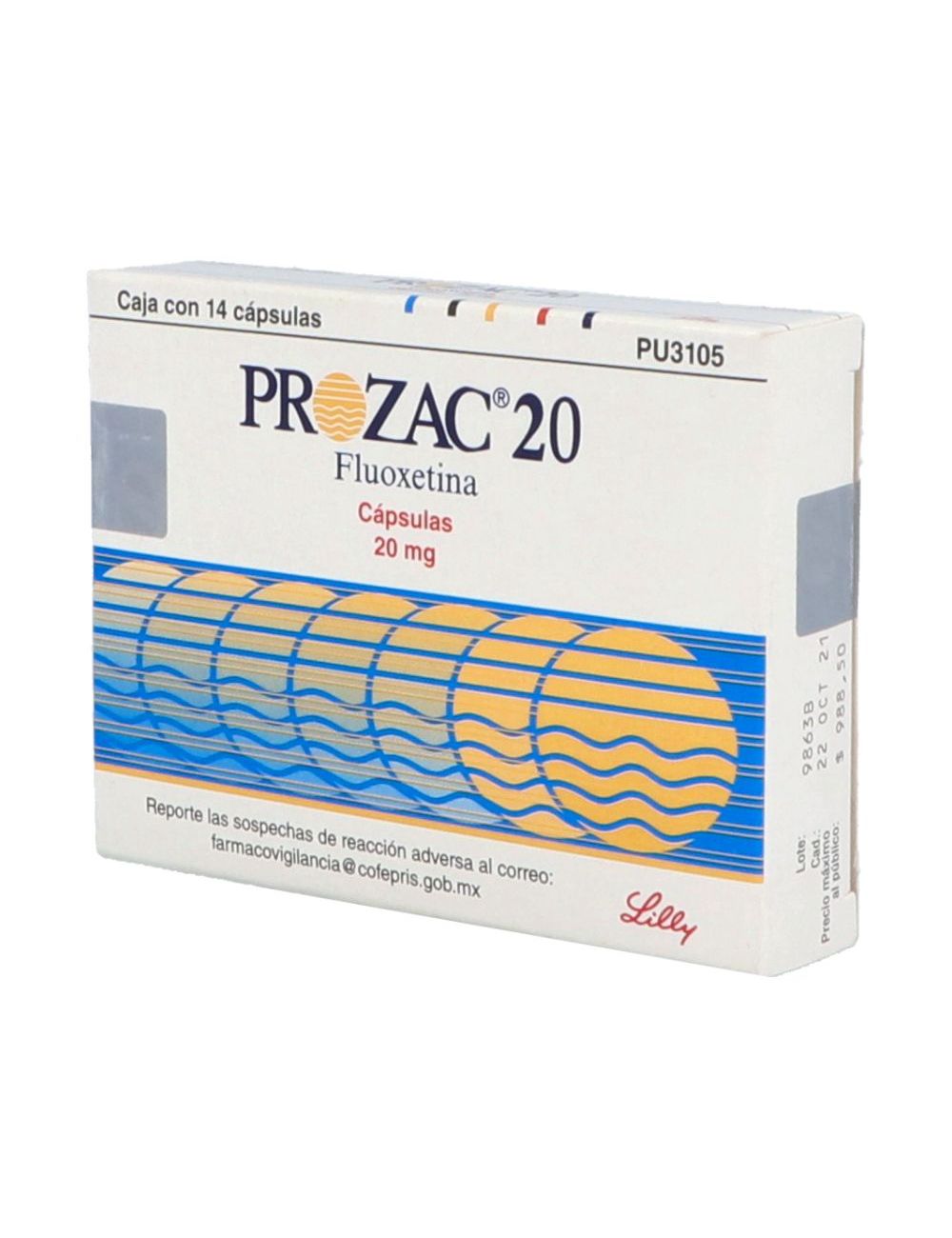 Prozac 20mg Caja Con 14 Cápsulas Prozac 20mg Caja Con 14 Cápsulas