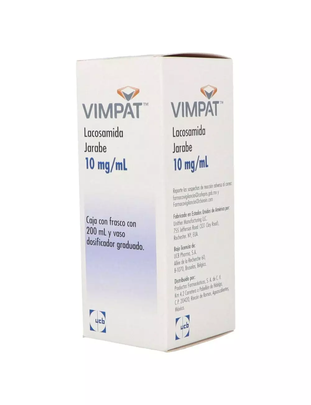 Vimpat 10mg/mL Con 1 Frasco con 200 mL Vimpat 10mg/mL Con 1 Frasco con 200 mL