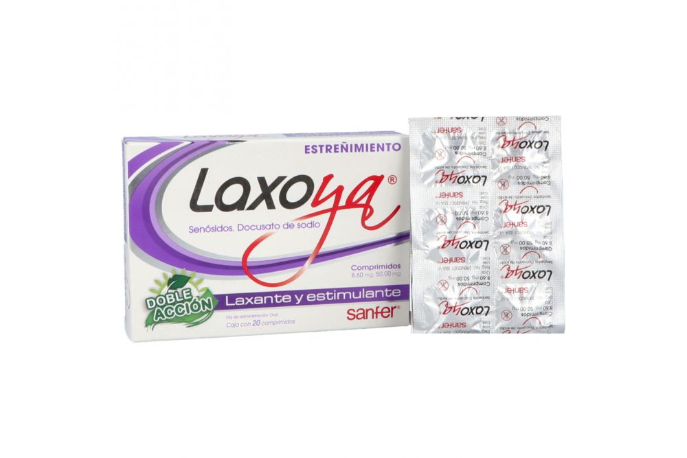 Laxoya 8.60mg/50mg Caja Con 20 Comprimidos
