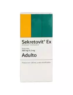 Sekretovit-Ex Adulto Solución 300mg/0.2mg Caja Con Frasco Con 100mL