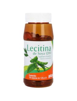 Lecitina De Soya 1200 Frasco Con 100 Cápsulas De 1.65 g