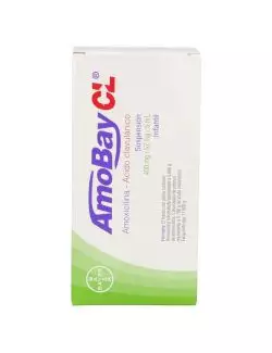 Amobay CL Suspensión Infantil 400 mg/57mg/5mL Caja Con Frasco Con Polvo Para 70 mL - RX2