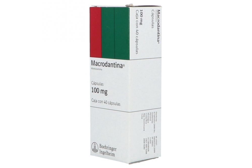 Macrodantina 100 mg Caja Con 40 Cápsulas -RX2