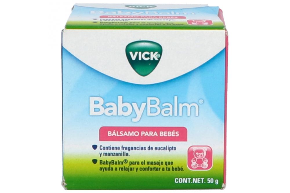 Vick Babybalm Bálsamo Para Bebés Caja Con Tarro Con 50G