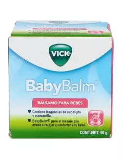 Vick Babybalm Bálsamo Para Bebés Caja Con Tarro Con 50G