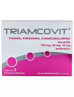 Triamcovit 100 mg 50 mg 10 mg Caja Con 5 Jeringas Prellenadas