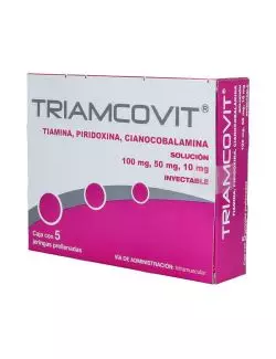 Triamcovit 100 mg 50 mg 10 mg Caja Con 5 Jeringas Prellenadas