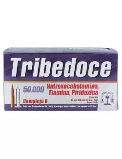 Tribedoce Solución Inyectable 50000 mcg / 100 mg / 50 mg Caja Con 5 Ampolletas 2 mL