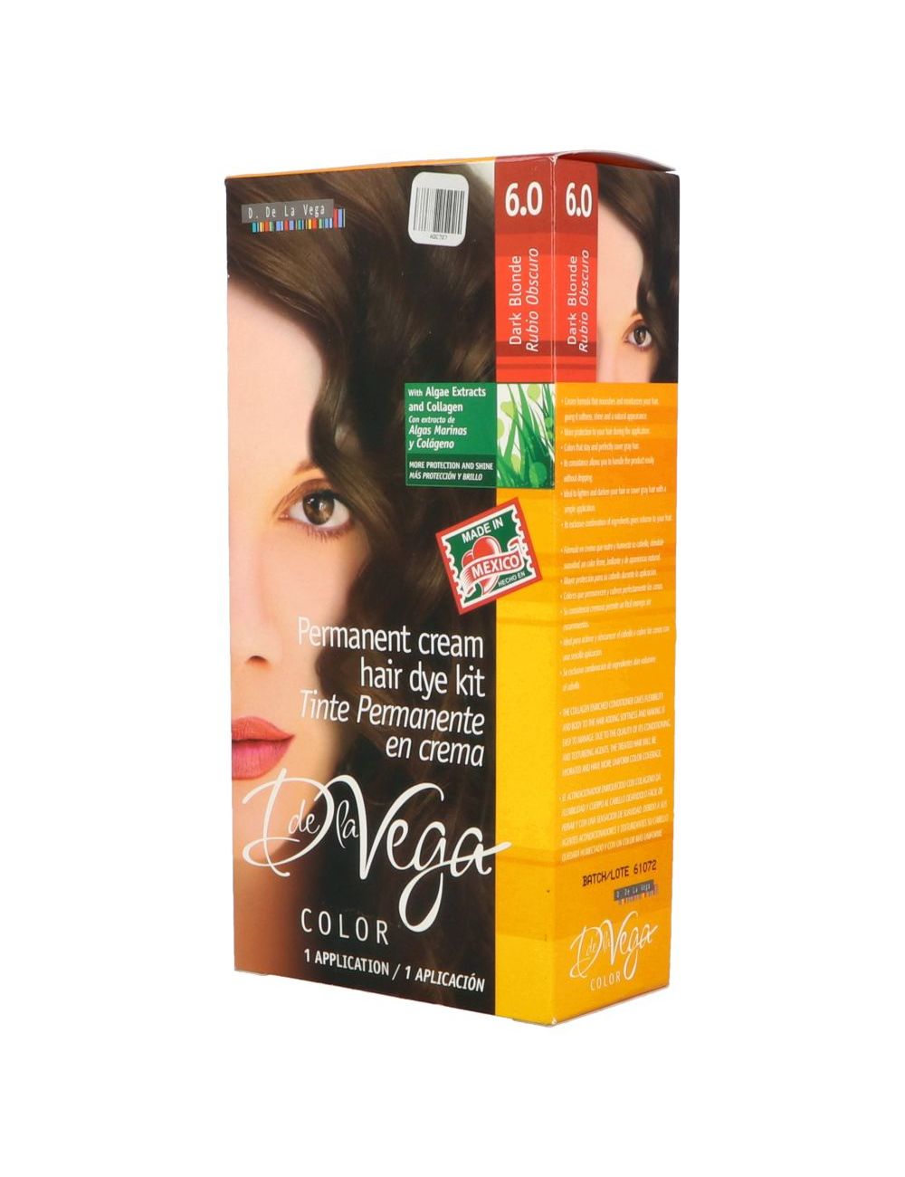 Tinte En Crema De la Vega Rubio Oscuro 6.0 Caja Con 5 Piezas Tinte En Crema De la Vega Rubio Oscuro 6.0 Caja Con 5 Piezas