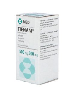 TIENAM® 500 mg/500 mg (Imipenem/Cilastatina) - 1 Frasco Ámpula - MSD-RX2