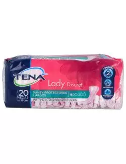 Panty Protectores Largos Tena Lady Discret Paquete Con 20 Piezas