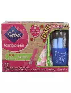 Tampones Saba Caja Con 10 Piezas