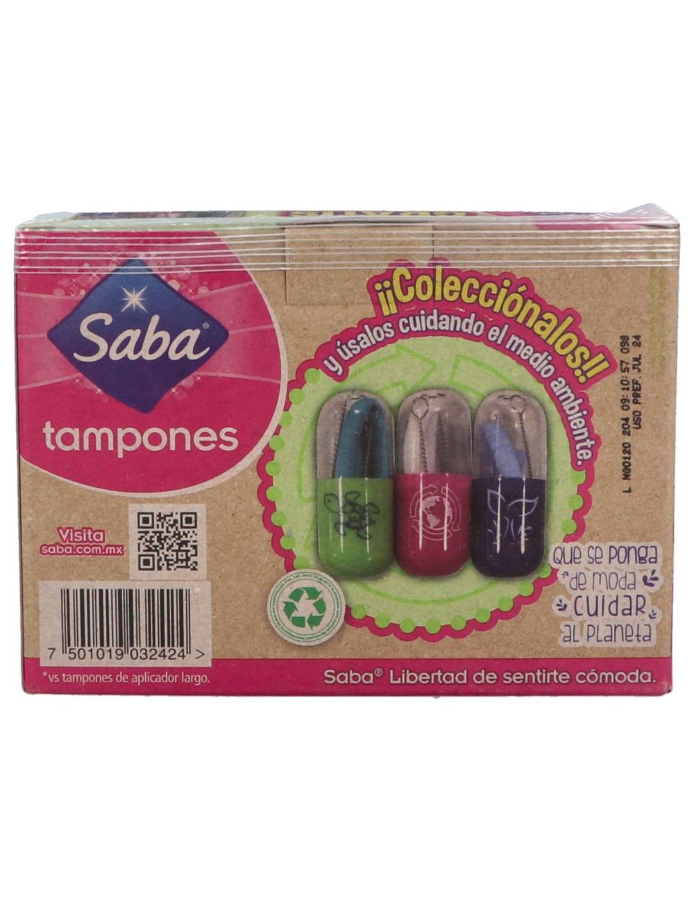 Tampones Saba Caja Con 10 Piezas Tampones Saba Caja Con 10 Piezas