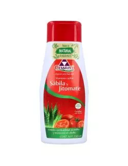 Shampoo Capilar De Jitomate y Sábila Botella Con 500 mL +  50 mL Gratis