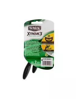 Schick Xtreme3 Máquina Para Afeitar Sensible Empaque Con 2 Piezas