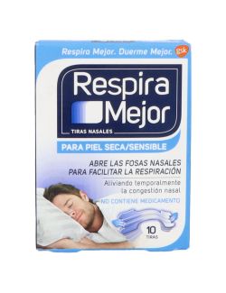 Respira Mejor Tiras Nasales Caja Con 10 Tiras