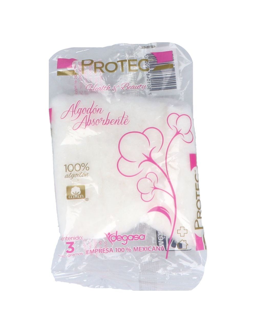 Protec Algodón Absorbente Sobre Con 3g Protec Algodón Absorbente Sobre Con 3g