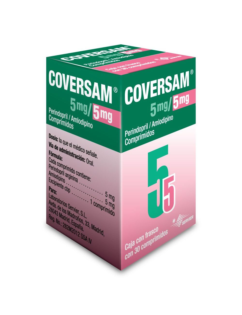 Coversam 5 mg / 5 mg Caja Con 30 Comprimidos Coversam 5 mg / 5 mg Caja Con 30 Comprimidos