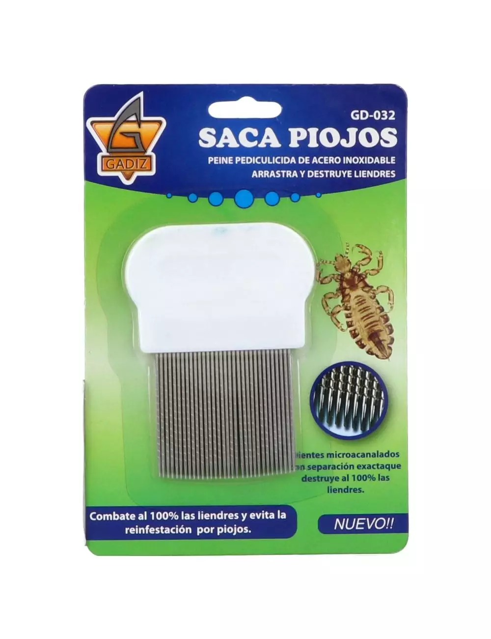 Peine Saca Piojos Acero Inox 1