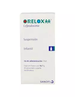 Orelox Suspensión Infantil Caja Con Frasco Con Polvo Para 100 mL RX2